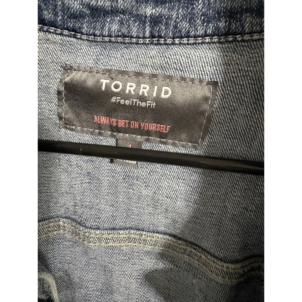 Torrid Denim Jacket Size 1 - Picture 2 of 16